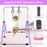 Gymnastics Bars, Horizontal Bar Expandable Gymnastics Kids Bar Folding Bar Junior Training Bar Multifunction Gym Training Equipment Home Training Adjustable Height Kip Bar Image 2