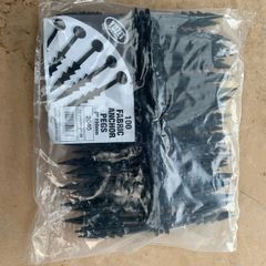 6" 150mm Garden Pegs x 100