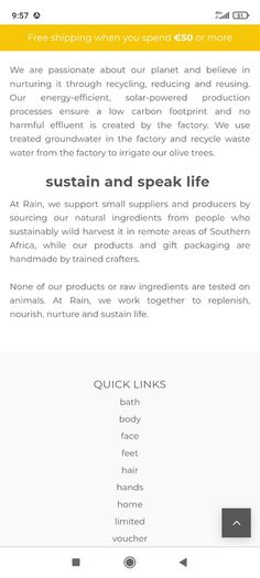 Rain body lotion and shower creme gift set
