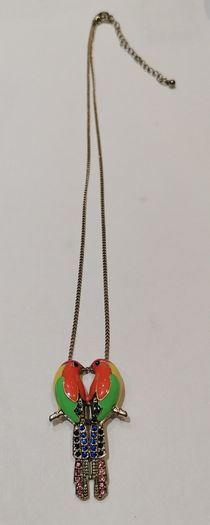 Love bird pendant with chain