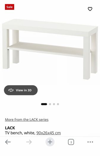 IKEA LACK TV Bench shoe rack