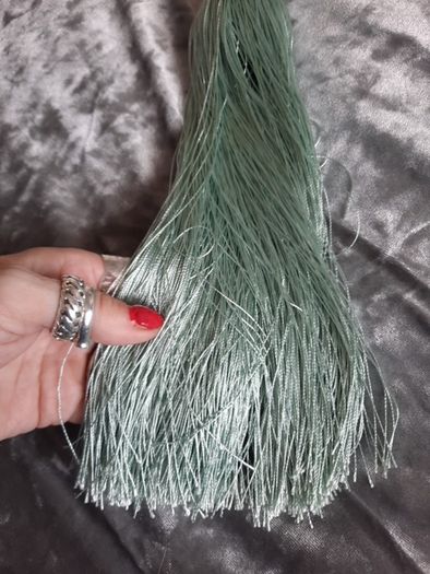 duck egg diamante look tie back