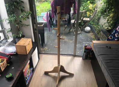 Wooden coat hanger
