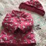 Baby Girls Pink padded Zebra print Jacket with hood 1-2 Yrs Image 4