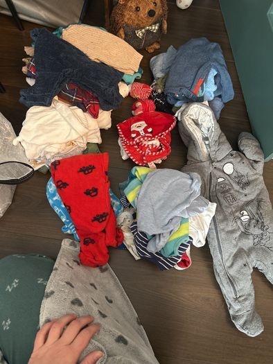 Three bags of baby boy clothes of MIXED SIZES