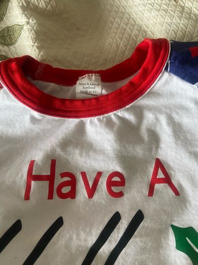 Christmas pyjamas name Ryan