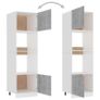 Microwave Cabinet Concrete Grey 60x57x207 cm Chipboard Image 7