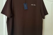 Brown Slim Fit Textured Midweight T-Shirt River Island