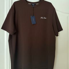 Brown Slim Fit Textured Midweight T-Shirt River Island