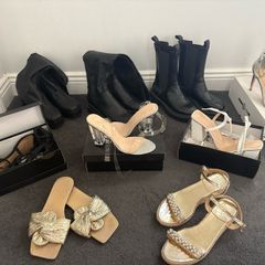 9 pairs of ladies boots/heels/sandals (uk6&7) all for 25euro