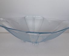 DISH - Art Deco - 'Stozle' - Blue Glass