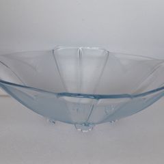 DISH - Art Deco - 'Stozle' - Blue Glass