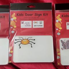 kids room door sign kit