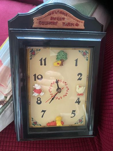 Sweet Country Farm Clock & Key Box