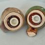 Retro Pier 1 USA  glazed ceramic bird themed salt and pepper set Image 4
