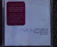 Lionel Hampton featuring Oscar Peterson - Just One Of Those Things CD