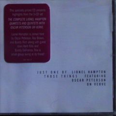 Lionel Hampton featuring Oscar Peterson - Just One Of Those Things CD