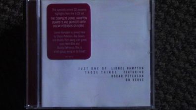 Lionel Hampton featuring Oscar Peterson - Just One Of Those Things CD