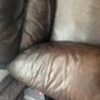 Matching Dark Brown Genuine Leather 2-Seater Sofa + Armchair Set, Ultra Plush Comfort Image 2