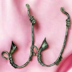 Vintage Pair Wrought Iron Wall Candle Sconces