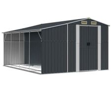 Garden Shed Anthracite 277x365.5x179 cm Galvanised Steel