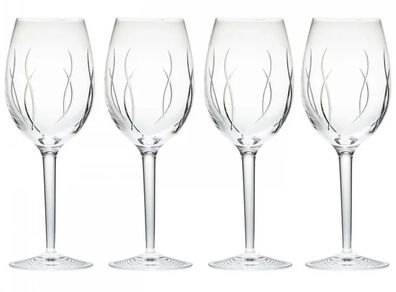 Waterford Crystal John Rocha Large Wine Goblet Glasses Set of 5