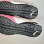 New pink white and navy junior puma trainers Image 7