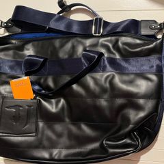 Trussardi leather Bag business shoulder travel laptop gym bag brand new with tag