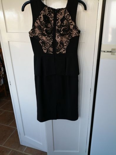 Coast Black Dress (10) Lace Top