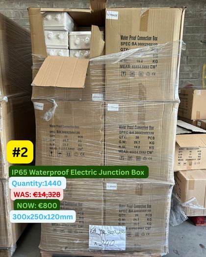 1440 x IP65 Waterproof Electrical Junction Boxes 300x250x120mm