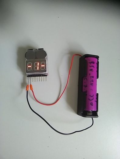 1-8s Lipo Li-ion Battery Voltage Tester Monitor RC Low-Voltage Buzzer - postage included