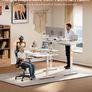 Standing Desk, 140cm U Shaped Height Adjustable Image 5