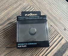 black nickel dimmer switch.