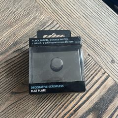 black nickel dimmer switch.