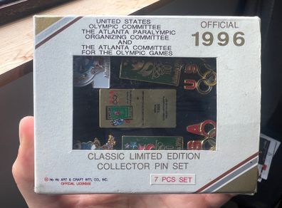 Vintage 1996 USA Olympic Pin Set (Limited Edition 7 Pin Set)