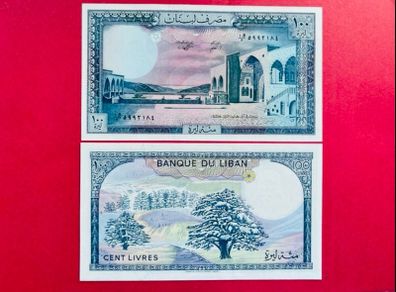Lebanon  100 Livres  1988. Pick 66c. UNC