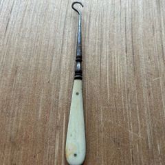 Vintage Button Hook with Bone Handle