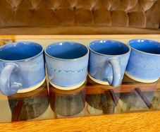 3 x Helen James Considered Uisce Mug Blue Grey Pattern Unused