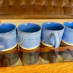 3 x Helen James Considered Uisce Mug Blue Grey Pattern Unused