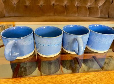 3 x Helen James Considered Uisce Mug Blue Grey Pattern Unused
