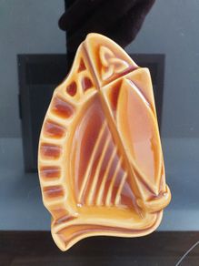 Arklow Pottery Celtic Harp Dish