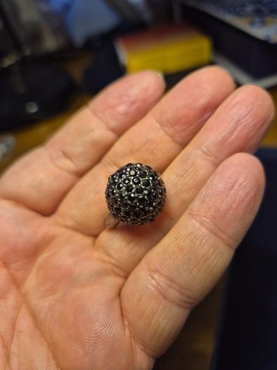 Vintage Black Multi Crystal Ring