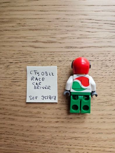 lego cty0922 race car driver, set 951807