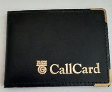 new genuine leather eircome call card wallet