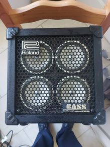 Roland Micro Cube Bass RX, for Parts or repair, not sure if working, no power supply to test
