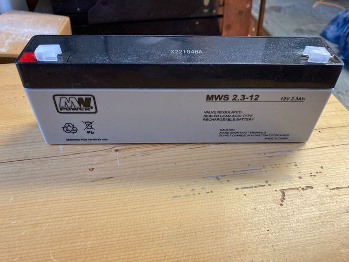12V. 2.3Ah rechargeable battery, brand new.