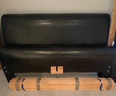 Very Solid 5Ft Leather King Size Bed Frame - Can Deliver