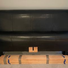 Very Solid 5Ft Leather King Size Bed Frame - Can Deliver