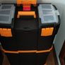 BRAND NEW Ultra-tough Plastic Tool Box and Cart with Organizers and Tray in Various Sizes Image 5