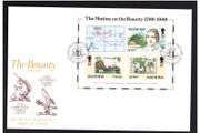1989 Isle of Man Bicentenary of the Mutiny on the Bounty Commemorative Stamps Miniature Sheet First Day Cover (FDC)